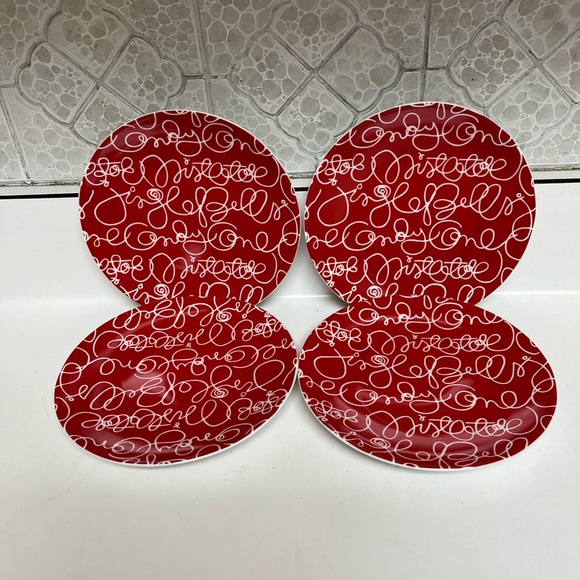 Crate&Barrel Holiday Dessert/Appetizer Plates - Picture 1 of 4